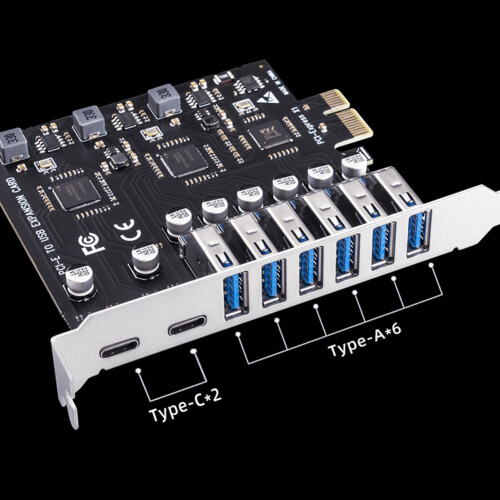 USB 3.2 og Type C PCI-E udvidelseskort PCIE til USB-controller 2