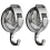 Vacuum Suction Cup Hooks (2 Pack) For Kitchen Bathroom Organization 2