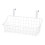 Basket with Hook, Hang It Behind a Door or on a Railing, White 1