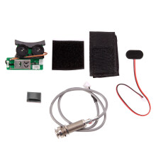 Under Saddle Piezo Pickup with Soundhole-Mounted Onboard Preamp for Acoustic Guitars - Solder-Free Install, Rotary Volume/Tone, 100h battery life