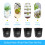 15 Pack 4 Inch Net Cups Slotted Plant Net Pot Bucket Basket 5