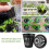 60 Pack 2 Inch Slotted Mesh Wide Lip Plant Net Basket for Hydroponics 6