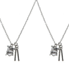 2 Pcs Pops Gifts Drum Shape Pendant Drum Kit Necklace Music Graduate Necklace Boys Jewelry Music Instrument Jewelry