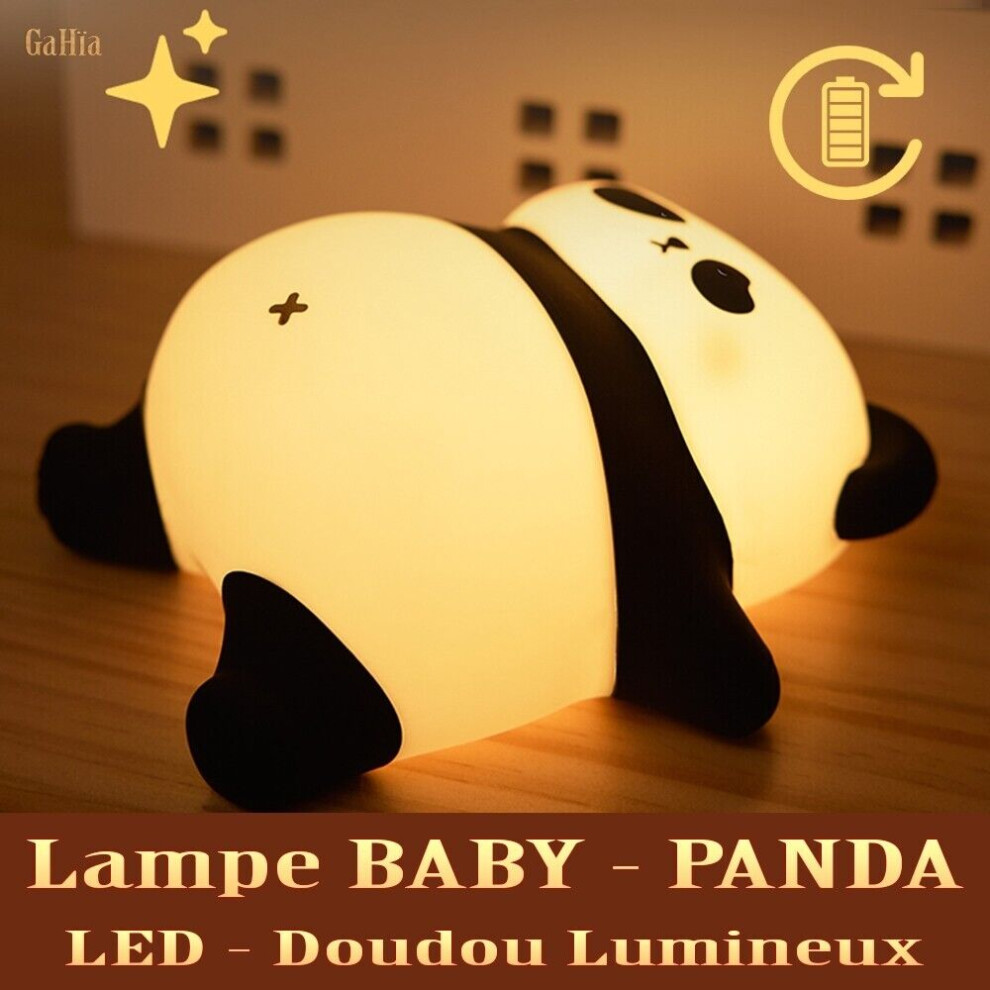 Lampe Baby Panda Doudou Nounours Veilleuse Relaxante Portable Pour Bébé Enfant