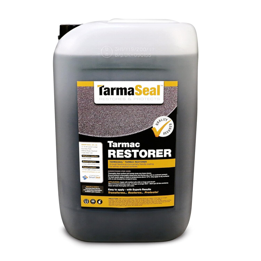 Smartseal Tarmaseal Tarmac Restorer Black - Superior In Performance To Tarmac Paint For Driveways - Easy To Apply Tarmac Restorer 8000000009081