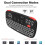 (Spanish keyboard) Rii i4 mini bluetooth keyboard 2.4ghz dual modes handheld fingerboard backlit mouse touchpad remote control for windows android 2