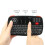 (Spanish keyboard) Rii i4 mini bluetooth keyboard 2.4ghz dual modes handheld fingerboard backlit mouse touchpad remote control for windows android 1