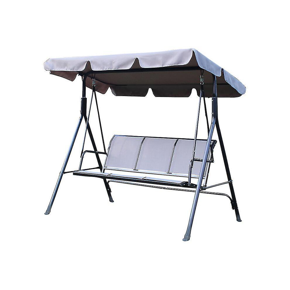 (gray canopy, 142x120x18cm) 210d Replacement Canopy For Garden Swing Seat Waterproof Swing Canopy For Swing Seat Replacement Sunshade Rocking Garden Anti-uv