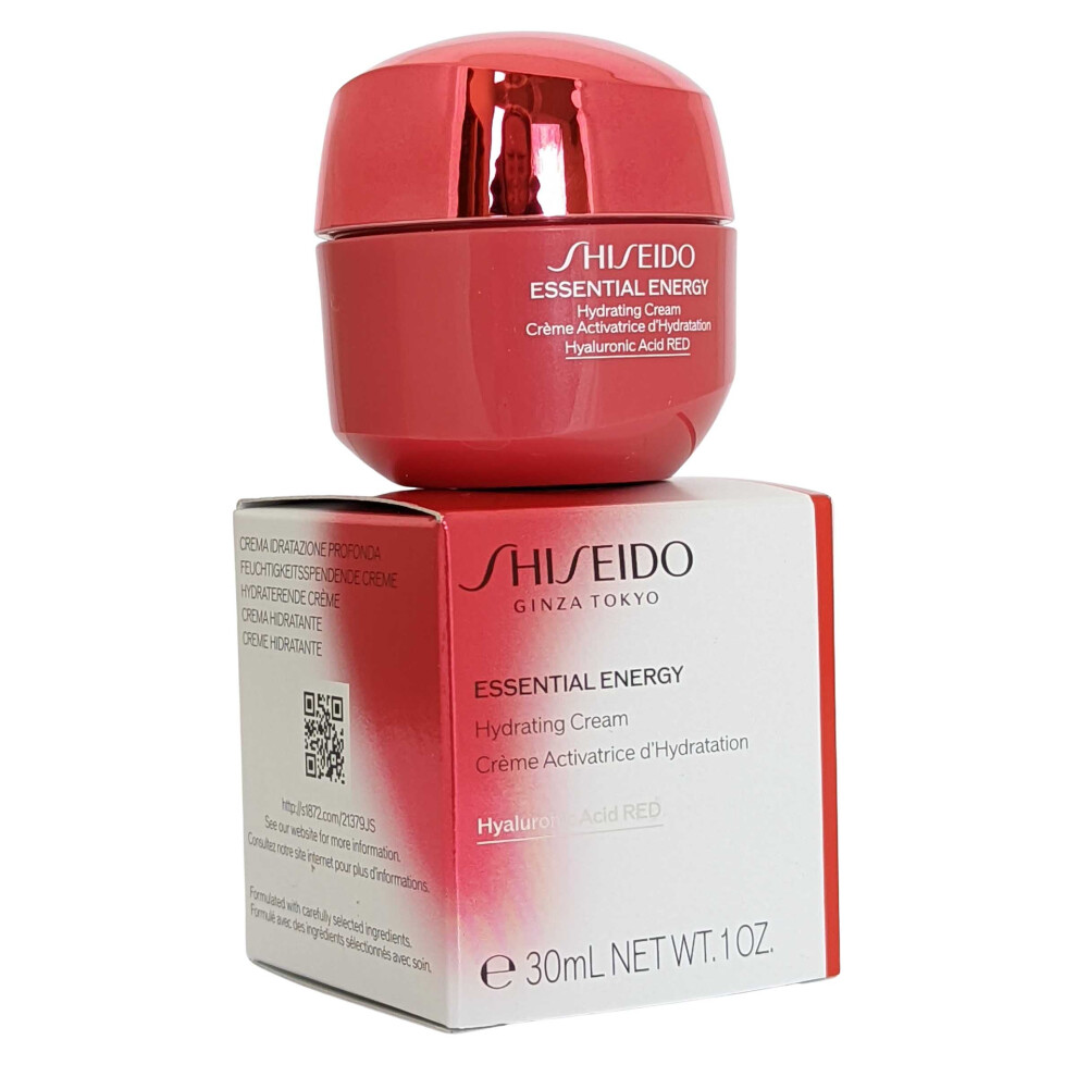 Shiseido Essential Energy Hydrating Cream 30ml Hyaluronic Acid RED
