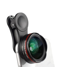 5k Ultra Hd Smartphone Camera Lens 18mm 128 Wide-angle 15x Macro Phone Lens Distortionless With Universal Clip Compatible With Iphone Samsung Huawei S