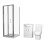 NES Home Nes Home 760mm Shower Enclosure, Side Panel, 550mm Vanity Unit & Close Coupled 7