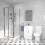 NES Home Nes Home 760mm Shower Enclosure, Side Panel, 550mm Vanity Unit & Close Coupled 1