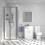 NES Home Nes Home 760mm Shower Enclosure, Side Panel, 550mm Vanity Unit & Close Coupled 2