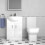 NES Home Nes Home 760mm Shower Enclosure, Side Panel, 550mm Vanity Unit & Close Coupled 3