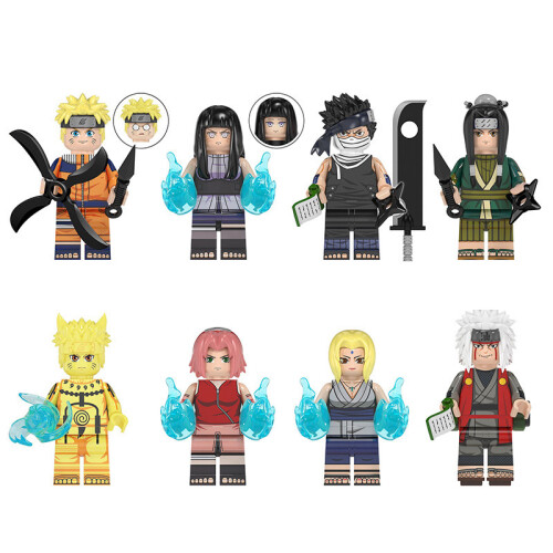 (8pcs-A) 16PCS Naruto Minifigure Building Blocks