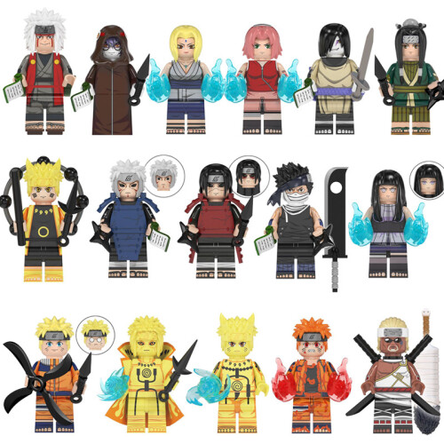 (16pcs-A) 16PCS Naruto Minifigure Building Blocks