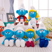 (Style 3) 40cm Smurf Doll Plush Toy Cartoon Anime Doll Toy Gift
