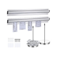 4pcs Ticket Holder Set Slide Check Rack And Steel Receipt Holder Ticket Stabber For Restaurant Tick