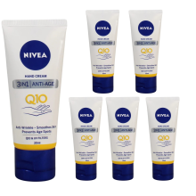 6 x 30ml NIVEA Q10 Anti-Age 3in1 Hand Care Cream Anti-wrinkle