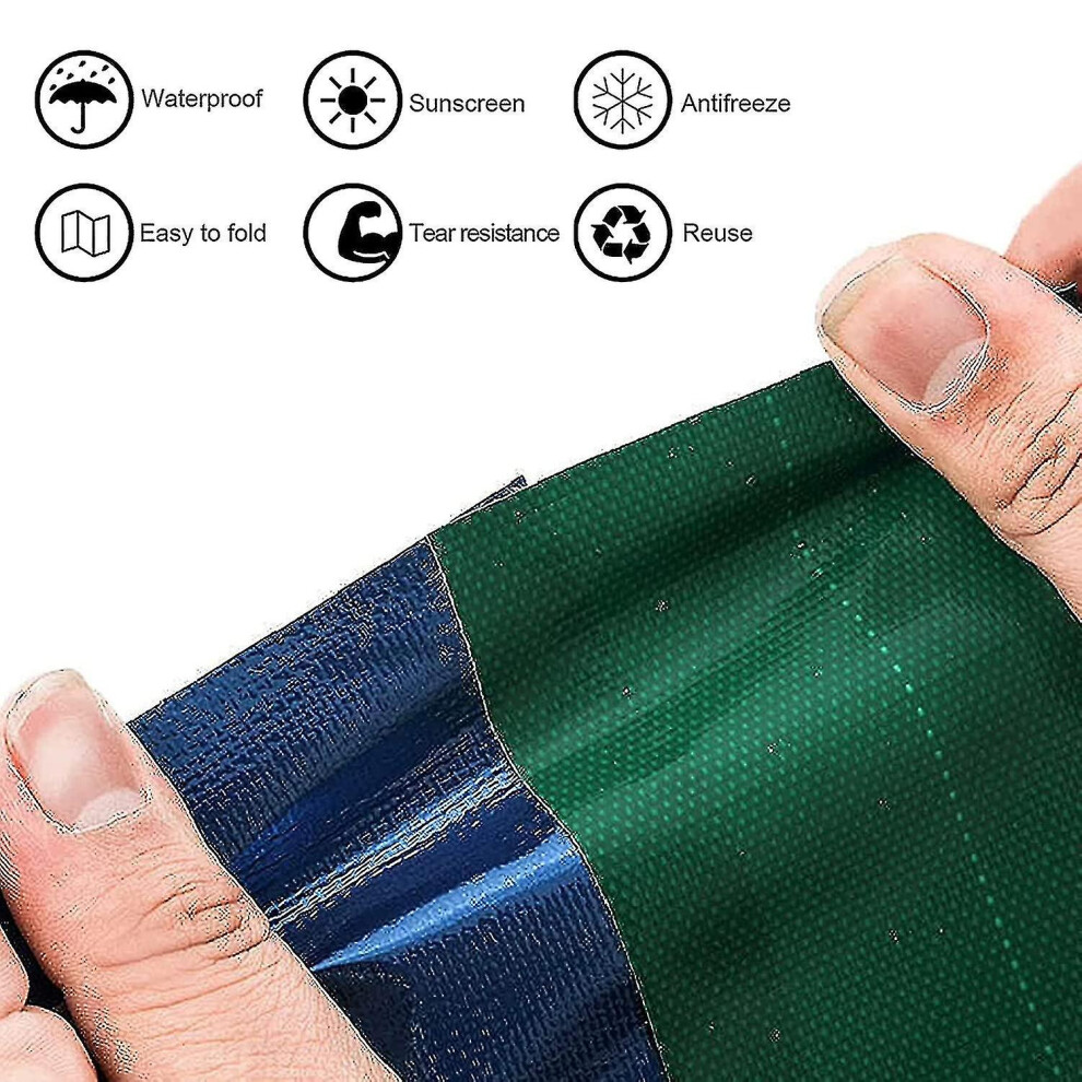 (Blue) 1Pcs High Adhesive Tarpaulin Tape,Tent Repair Tape, Universal Tarpaulin Awning Repair Tapes For Tarpaulin, Awning, Tent-5M 9372166369262