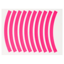 (Pink) 10pcs Adhesive Reflective Tape Cycling Safety Warning Sticker Bike Reflector Tape Strip For Car Bicycle Motorcycle Scooter