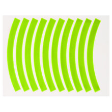 (Yellow) 10pcs Adhesive Reflective Tape Cycling Safety Warning Sticker Bike Reflector Tape Strip For Car Bicycle Motorcycle Scooter