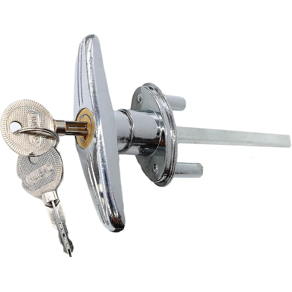 Garage Door Keyed T-Handle Lock Kit With 2Keys,Universal Shed Door Lock T Handle 8994439919205