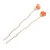 2pcs Lovely Orange Hair Stick Girl Hairpin Hair Stick All-match Hairpin Headdress 3