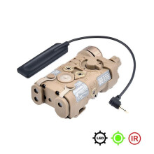 (green-IR3) Tactical Ngal Red Laser Sight Ir Pointer Strobe Led Light Airsoft Torch Peq15 Laser Dbal A2 Outdoor Hunting Flashlight