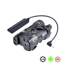 (green-IR) Tactical Ngal Red Laser Sight Ir Pointer Strobe Led Light Airsoft Torch Peq15 Laser Dbal A2 Outdoor Hunting Flashlight