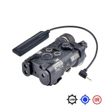 (blue-IR) Tactical Ngal Red Laser Sight Ir Pointer Strobe Led Light Airsoft Torch Peq15 Laser Dbal A2 Outdoor Hunting Flashlight