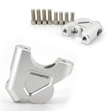 (R1200GS-Silver) For Bmw Gs R 1200 Gs Lc R1200gs Adventure Adv Gs 1250 R1250gs S1000xr Handlebar Riser 32mm Drag Handle Bar Clamp Extend Adapter