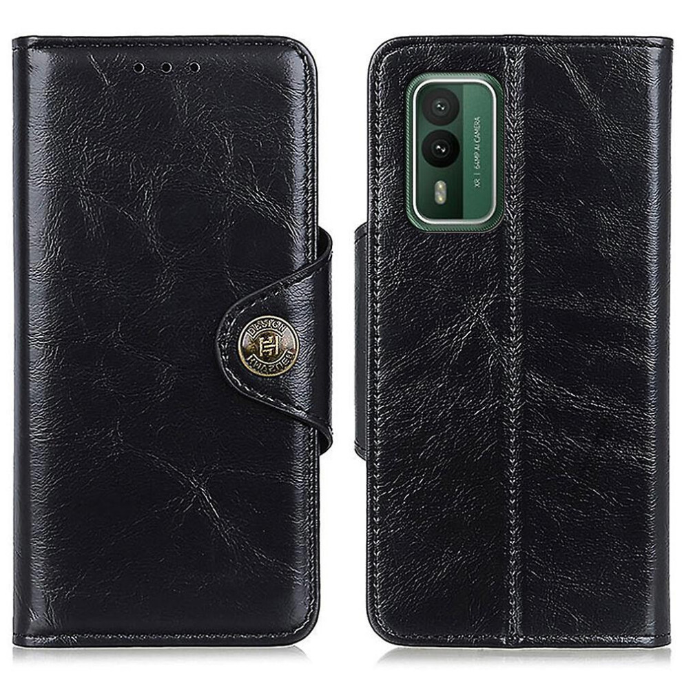 ( A) Case For Nokia Xr21 Phone Wallet Phone Case Stand Flip Pu Leather Shell Phone Cover Black 9372166385453