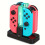 Charging station for 4 Joy-Con controllers - Compatible Nintendo Switch with LED indicators" 1