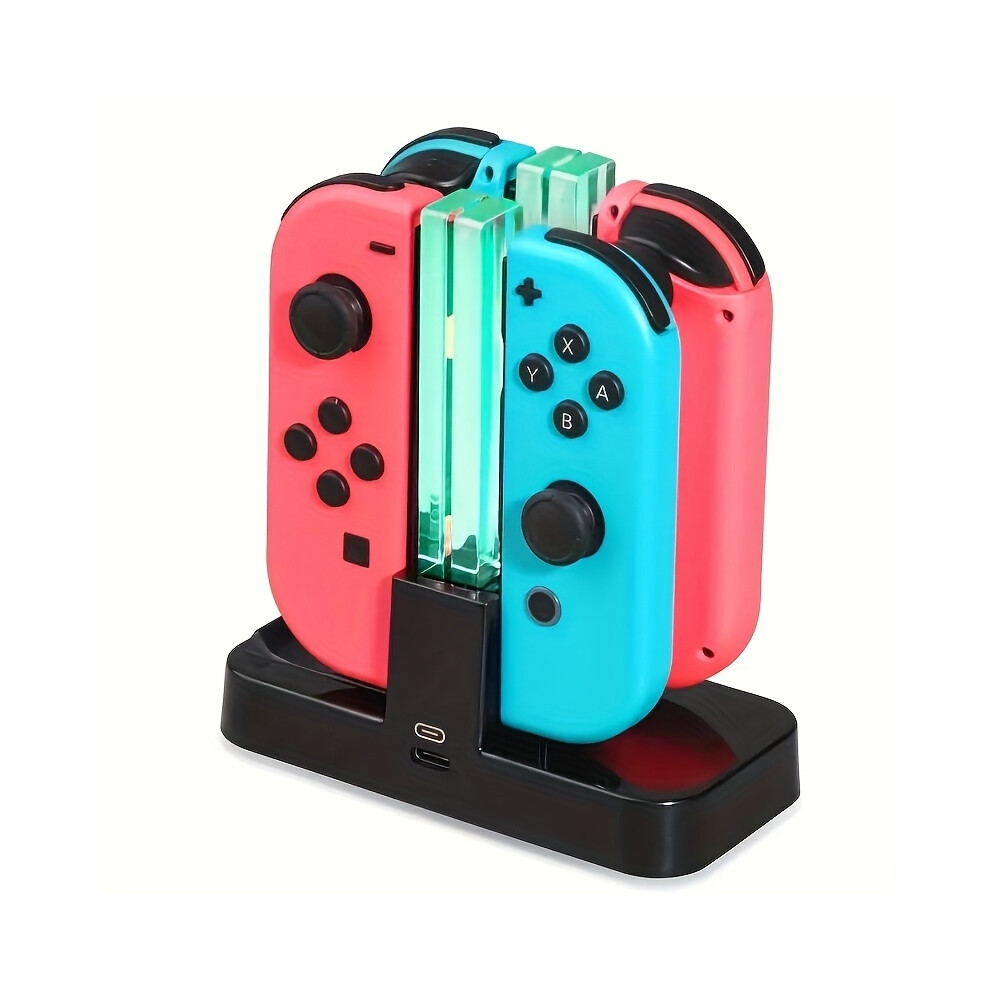 Charging Station For 4 Joy-Con Controllers - Compatible Nintendo Switch With Led Indicators" 5060997886044
