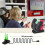 Charging station for 4 Joy-Con controllers - Compatible Nintendo Switch with LED indicators" 2
