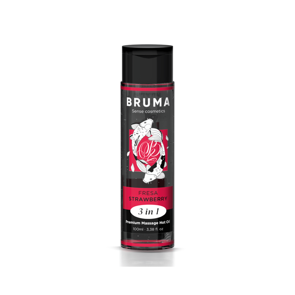 Bruma - Premium Massage Hot Oil Strawberry 3 In 1 - 100Ml