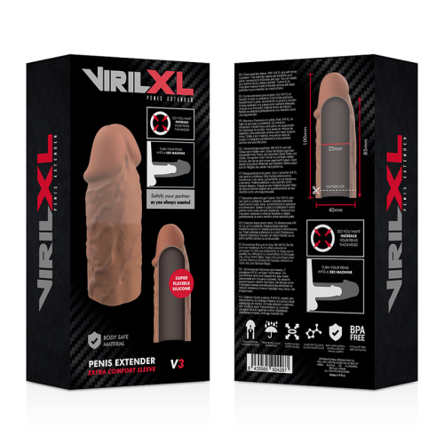 VirilXL Penis Extender Sleeve V3 Brown 1