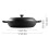Living And Home Dual-Handle Round Cast Iron Pot with Lid, 30cm Diameter - Even-Heat, Self-Basting Lid, Rustic Kitchen Essential 6