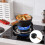 Living And Home (16cm Dia) Cast Iron Pot With Lid & Handle 1