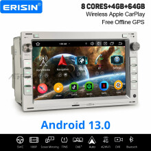 Erisin 4GB+64GB 8 Core Android 13 CarPlay Car Stereo GPS for VW Passat B5 Bora T4/T5 Golf 4 Polo Skoda SEAT DAB+ WiFi Bluetooth USB