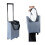 (Grey) Shopping Trolley on Wheels Foldable Trolley Bags 1
