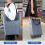(Grey) Shopping Trolley on Wheels Foldable Trolley Bags 4