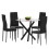 JEFFORDOUTLET Round Glass Dining Table 6