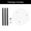 JEFFORDOUTLET Round Glass Dining Table 9