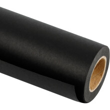Black Paper Roll-30 Cm X 30 M-recycled Paper Ideal For Crafts, Art, Gift Wrapping, Packaging, Shipping, Parcels