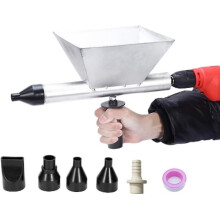 Electric Mortar Pointing Grout Gun Portable Mortar Sprayer Applicator Cement Caulking Gun With 5 Nozzles (without Electric Drill)