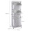 Living And Home (3-Tier) Laundry Basket Bathroom Clothes Storage on Wheels 6