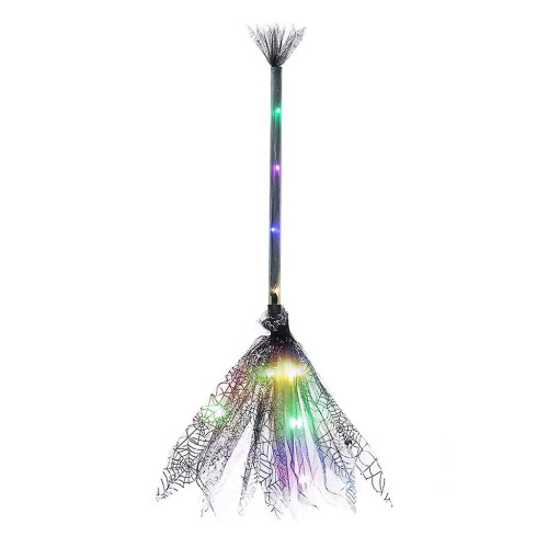 Lighted Halloween Witch Broom Broomsticks For Cosplay Costume Party Decoration on OnBuy