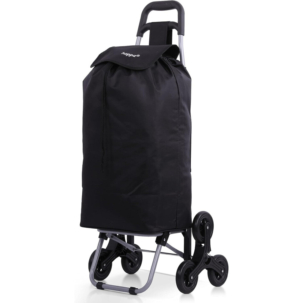 Hoppa Store Hoppa Lightweight Stair Climber Shopping Trolley 6-Wheel 2024 Model Folding Large 47L Capacity Collapsible Shopping Cart Bag